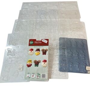 Candy Sucker & Pretzel Molds Lot of 23 Easter Valentines Day Christmas Everyday